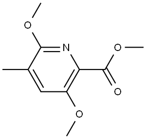 Methyl 3,6-dimethoxy-5-methyl-2-pyridinecarboxylate Structure