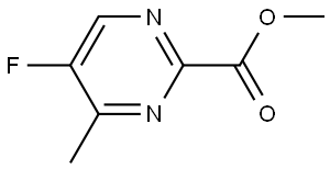 Methyl 5-fluoro-4-methylpyrimidine-2-carboxylate Struktur