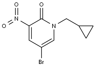 5-bromo-1-(cyclopropylmethyl)-3-nitropyridin-2(1H)-one Structure