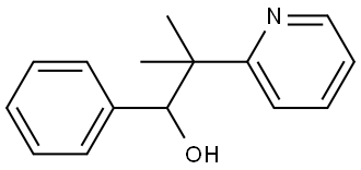 2-methyl-1-phenyl-2-(pyridin-2-yl)propan-1-ol Struktur
