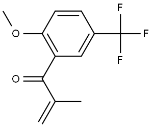 1-[2-Methoxy-5-(trifluoromethyl)phenyl]-2-methyl-2-propen-1-one Structure