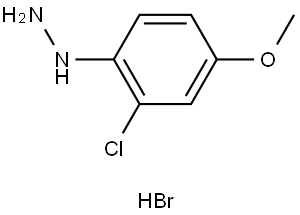 Hydrazine, (2-chloro-4-methoxyphenyl)-, hydrobromide (1:1) Struktur