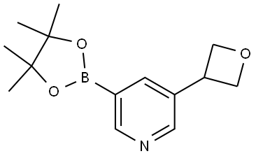 3-(oxetan-3-yl)-5-(4,4,5,5-tetramethyl-1,3,2-dioxaborolan-2-yl)pyridine Struktur