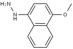 Hydrazine, (4-methoxy-1-naphthalenyl)- Struktur