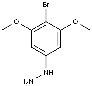 Hydrazine, (4-bromo-3,5-dimethoxyphenyl)- Struktur