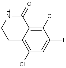 1(2H)-Isoquinolinone, 5,8-dichloro-3,4-dihydro-7-iodo- Struktur