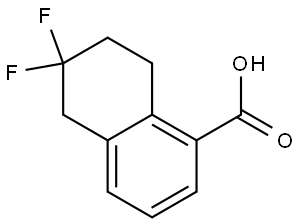 6,6-Difluoro-5,6,7,8-tetrahydronaphthalene-1-carboxylic acid Structure