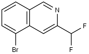 5-Bromo-3-(difluoromethyl)isoquinoline Struktur