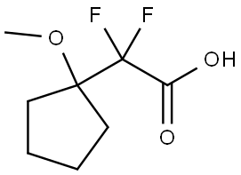 2,2-二氟-2-(1-甲氧基环戊基)乙酸,2248342-35-8,结构式