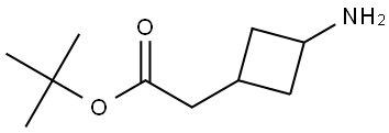 tert-Butyl 2-(3-aminocyclobutyl)acetate Struktur