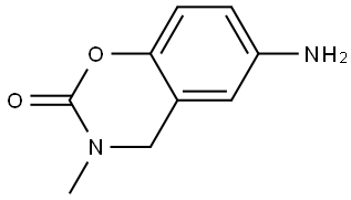 6-Amino-3-methyl-3,4-dihydro-2H-benzo[e][1,3]oxazin-2-one Structure