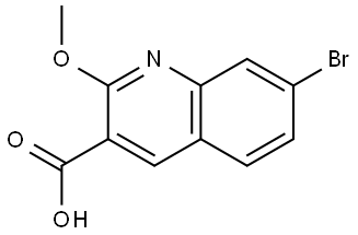 7-Bromo-2-methoxyquinoline-3-carboxylic acid Struktur