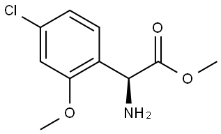 methyl (S)-2-amino-2-(4-chloro-2-methoxyphenyl)acetate,2348341-34-2,结构式