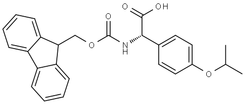 (S)-2-(Fmoc-amino)-2-(4-isopropoxyphenyl)acetic acid Structure