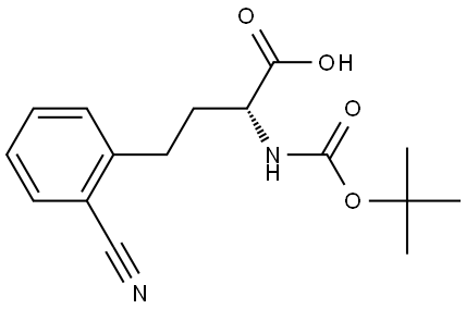 N-Boc-2-cyano-D-homophenylalanine Structure