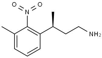 (gammaS)-gamma,3-Dimethyl-2-nitro-benzenepropanamine Structure