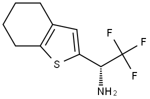 (αS)-4,5,6,7-Tetrahydro-α-(trifluoromethyl)benzo[b]thiophene-2-methanamine Structure