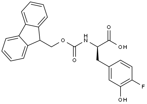 N-Fmoc-4-fluoro-3-hydroxy-D-phenylalanine Structure