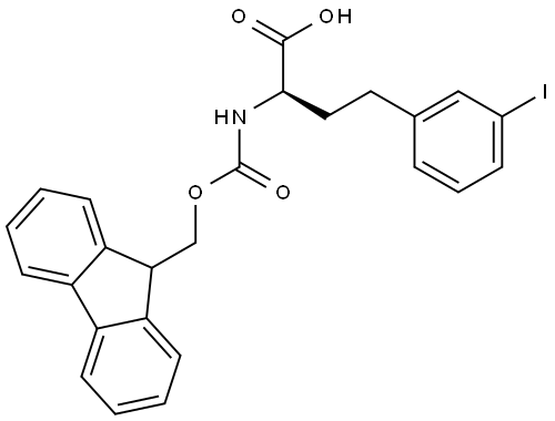N-Fmoc-3-iodo-D-homophenylalanine Struktur