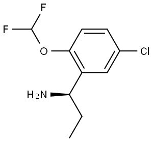 (αR)-5-Chloro-2-(difluoromethoxy)-α-ethylbenzenemethanamine Structure