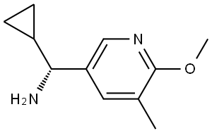 (αR)-α-Cyclopropyl-6-methoxy-5-methyl-3-pyridinemethanamine Structure