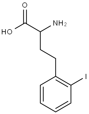 a-Amino-2-iodobenzenebutanoic acid Structure