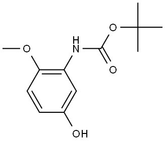 tert-Butyl (5-hydroxy-2-methoxyphenyl)carbamate Struktur