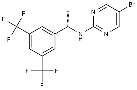 N-[(1S)-1-[3,5-bis(trifluoromethyl)phenyl]ethyl]-5-bromopyrimidin-2-amine|