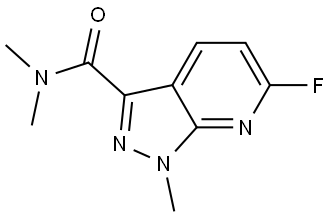 6-Fluoro-N,N,1-trimethyl-1H-pyrazolo[3,4-b]pyridine-3-carboxamide|
