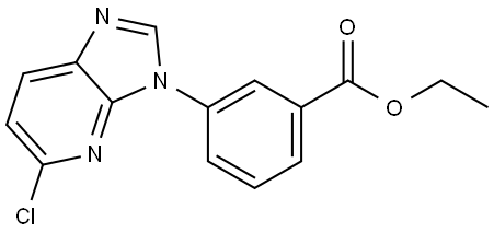 Ethyl3-{5-chloro-3H-imidazo[4,5-b]pyridin-3-yl}benzoate Struktur