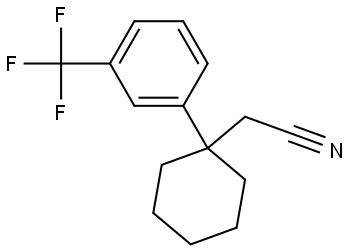 2-{1-[3-(Trifluoromethyl)phenyl]cyclohexyl}acetonitrile Struktur