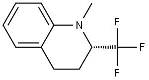 (S)-1,2,3,4-Tetrahydro-1-methyl-2-(trifluoromethyl)quinoline Structure