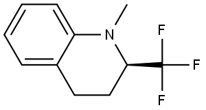 (R)-1,2,3,4-Tetrahydro-1-methyl-2-(trifluoromethyl)quinoline Structure