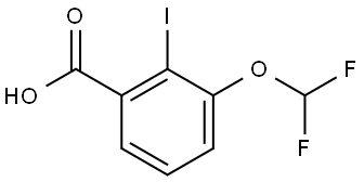3-(Difluoromethoxy)-2-iodobenzoic acid Struktur