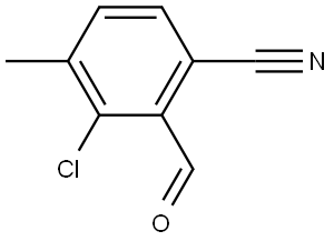 3-Chloro-2-formyl-4-methylbenzonitrile Structure