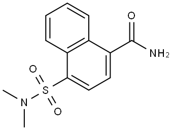 4-(Dimethylsulfamoyl)naphthalene-1-carboxamide Struktur