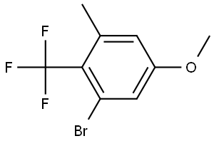 1-Bromo-5-methoxy-3-methyl-2-(trifluoromethyl)benzene Structure