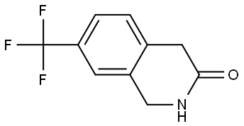 7-(trifluoromethyl)-1,2,3,4-tetrahydroisoquinolin-3-one Structure