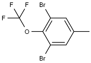 1,3-Dibromo-5-methyl-2-(trifluoromethoxy)benzene Structure