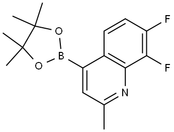 7,8-Difluoro-2-methyl-4-(4,4,5,5-tetramethyl-1,3,2-dioxaborolan-2-yl)quinoline Struktur