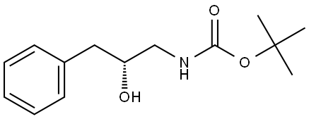 tert-butyl (R)-(2-hydroxy-3-phenylpropyl)carbamate Structure