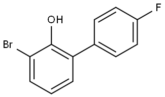 3-bromo-4'-fluoro-[1,1'-biphenyl]-2-ol Structure