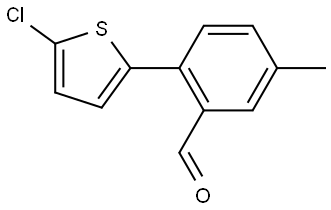 2-(5-Chloro-2-thienyl)-5-methylbenzaldehyde Structure
