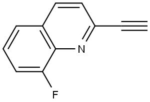 2-Ethynyl-8-fluoroquinoline Struktur