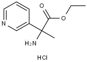 ethyl 2-amino-2-(pyridin-3-yl)propanoate hydrochloride Structure