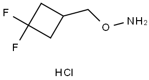 O-((3,3-Difluorocyclobutyl)methyl)hydroxylamine hydrochloride Structure