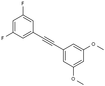 1-((3,5-difluorophenyl)ethynyl)-3,5-dimethoxybenzene Structure