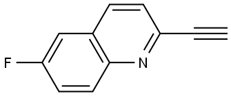 2-Ethynyl-6-fluoroquinoline Struktur
