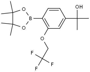 α,α-Dimethyl-4-(4,4,5,5-tetramethyl-1,3,2-dioxaborolan-2-yl)-3-(2,2,2-trifluo... Structure