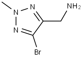 (5-Bromo-2-methyl-2H-1,2,3-triazol-4-yl)methanamine Struktur
